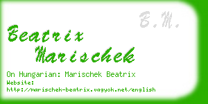 beatrix marischek business card